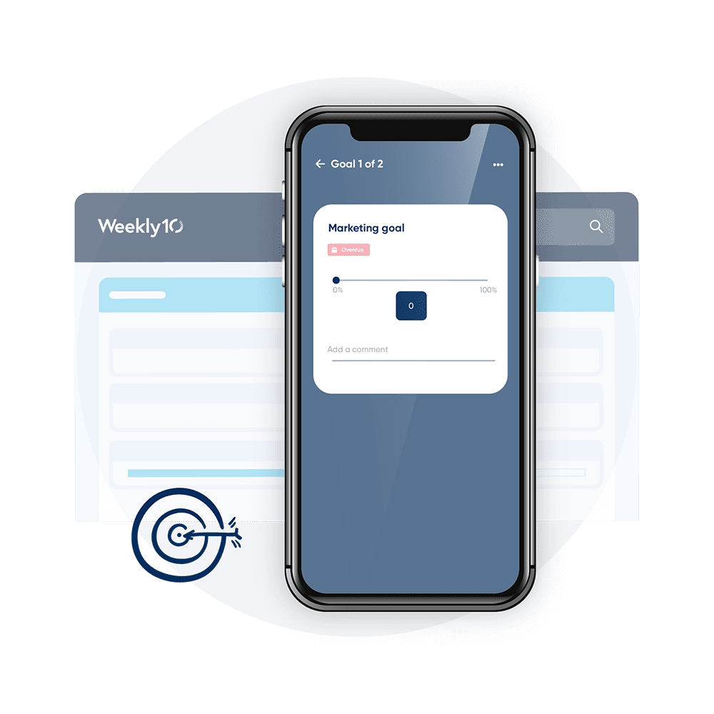 Weekly10 employee engagement mobile app screenshot